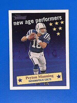 2006 Topps Heritage Peyton Manning New Age Performers Insert NAP11