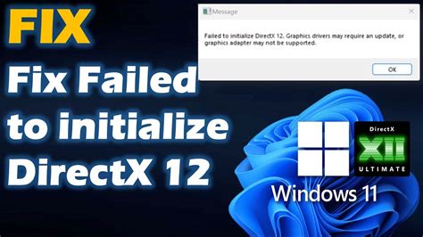 Solution Failed To Initialize Directx In Windows Easy Ways To