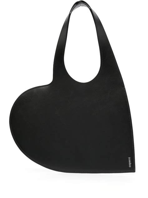 Coperni Heart Shaped Tote Bag Farfetch Black Leather Tote Bag