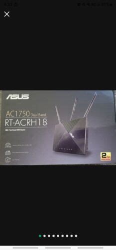 Asus Rt Acrh18 Ac1750 Dual Band Smart Wi Fi Router Mu Mimo Beamforming 192876726372 Ebay