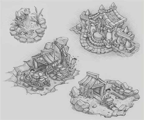 Sketch 01 Dmitry DeMoon Sketches Environment Concept Art Props Art