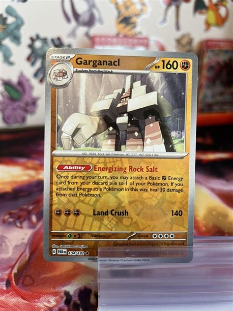 Garganacl Paradox Rift Pokemon Reverse Holo Nm Ebay