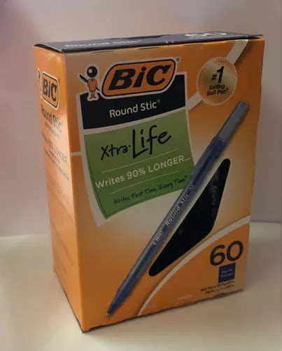 Bol Grafos Bic Xtra Life Punta Mediana Caja De Und Mercadolibre