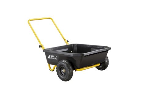 snapklikcom gorilla carts gcr  poly dump cart  wheel garden wagon
