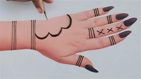 Shivratri Special Mehndi Design Easy And Simple Mehndi Design Back