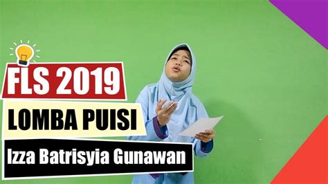 Fls Lomba Baca Puisi Izza Batrisyia Gunawan Sds Muhammadiyah Metro