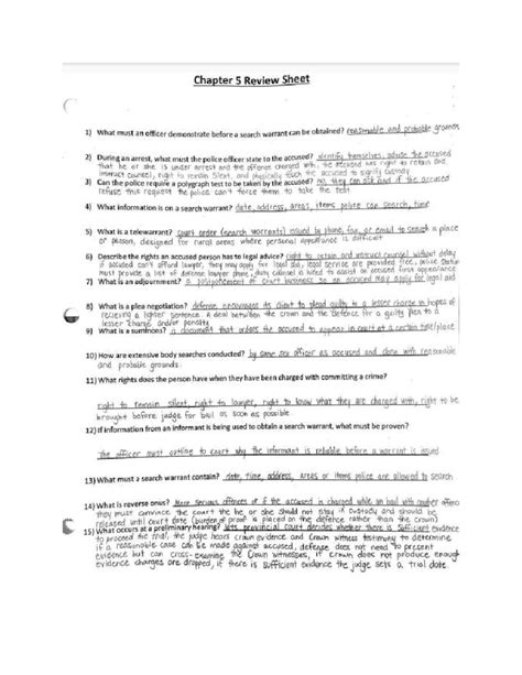 Unit 1 - Chapter 5 Review - Chapter 5 Review Sheet 1) What must an