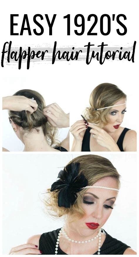 Easy Halloween Hair Tutorial 1920s Flapper 1920s Hair Tutorial