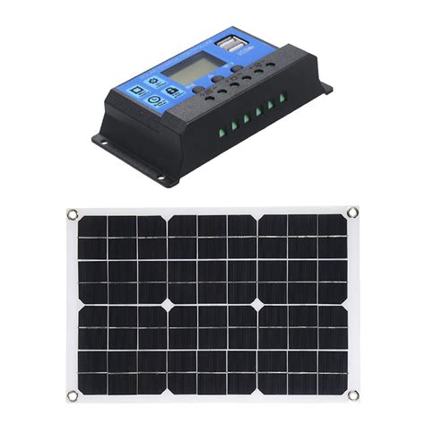 Tomshoo 50W Solar Panel With Dual USB Ports Car Charge IP65 Water