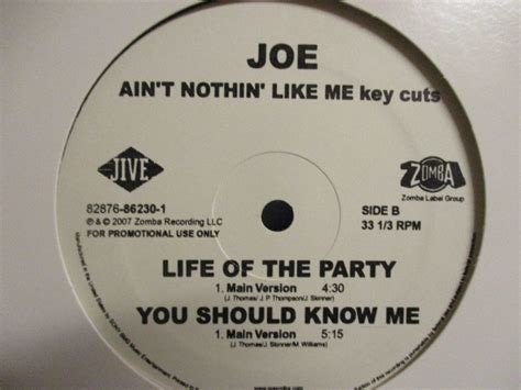 Joe Ain T Nothin Like Me Key Cuts 12 If I Was Your Man It S