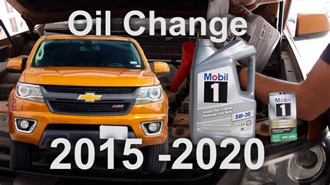 How To Chevy Colorado Engine Oil Change Youtube