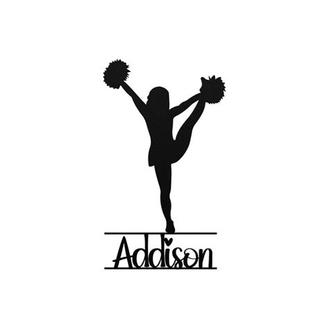 Cheerleading Personalized Cheer Decor Cheerleader Metal Wall Decor Cute Cheerleader Personalized