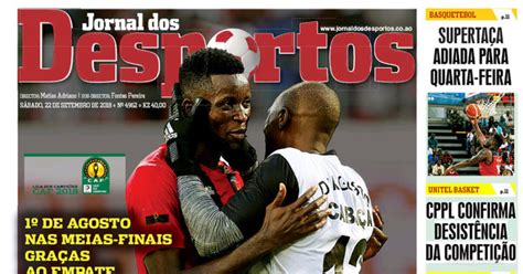 Capa Jornal Dos Desportos De 2018 09 22