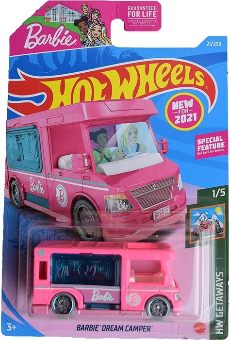 Hot Wheels Barbie Dream Camper Pink 21 250 Getaways 1 5 Dolls