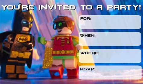 Lego Batman Party Invitations Free Printable Free Printable