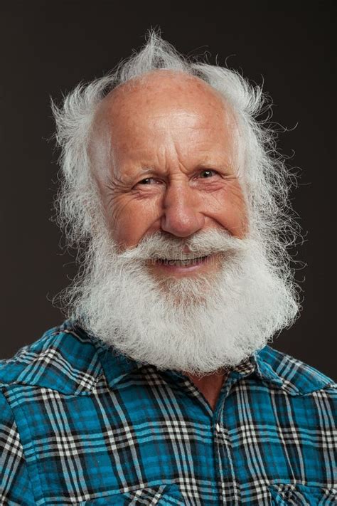 Old Man With A Long Beard Wiith Big Smile Stock Photo - Image: 44441145