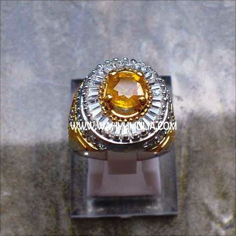 Cincin Permata Yellow Safir (SOLD) - batu-permata