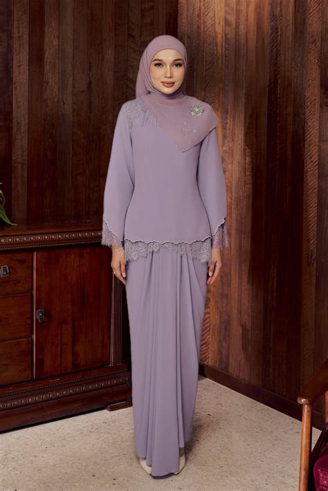 Kirana Kurung Raya 2026 Pearl Chiffon Full Lined Xs2xl Elegant