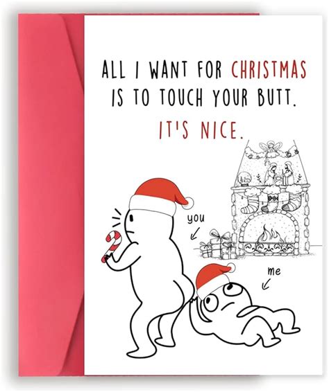 Amazon BENNLOOS Naughty Christmas Card For Husband Wife Funny