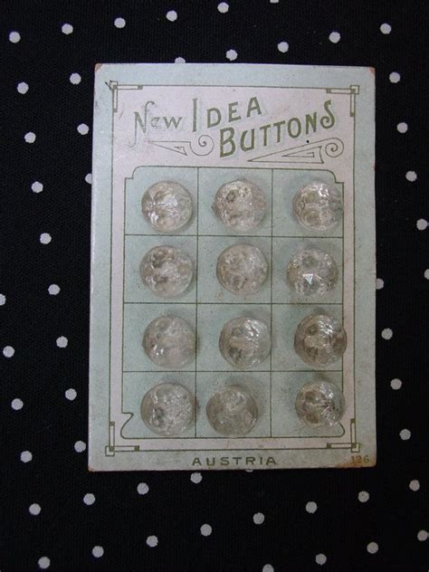 Antique Glass Buttons From Austria