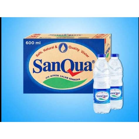 Jual Air Mineral SanQua 600 Ml Indonesia Shopee Indonesia