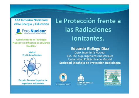 Pdf La Protección Frente A Las Radiaciones Ionizantes Por Eduardo