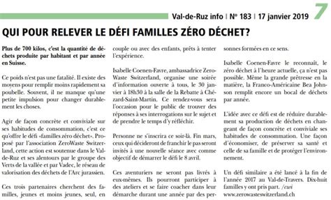 Qui pour relever le défi familles zéro déchet ZeroWaste Switzerland