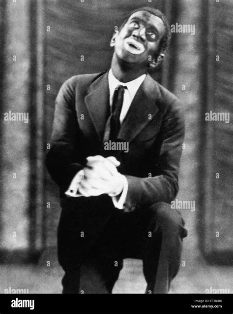 Al Jolson On Set Of The Silent Film The Jazz Singer 1927 Stock