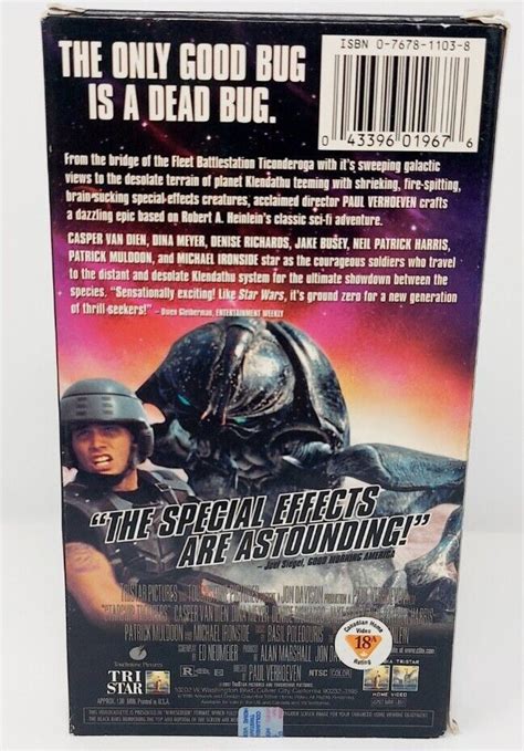 Starship Troopers VHS 1998 Sci Fi Action Widescreen Paul Verhoeven