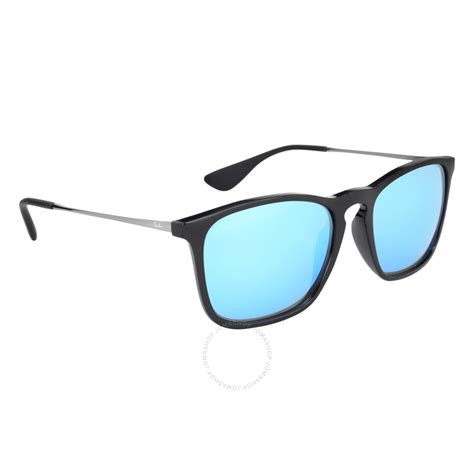 Ray Ban Chris Blue Mirror Sunglasses Rb4187 60155 54 18 Chris Ray Ban Sunglasses Jomashop