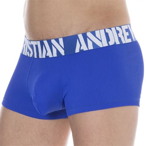 Andrew Christian Almost Naked Power Rib Trunks Royal Inderwear