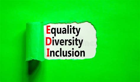 Edi Equality Diversity Inclusion Symbol Concept Words Edi Equality