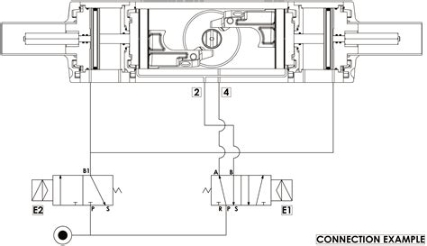 Aluminium Two Stage Pneumatic Actuator Omal Pascal Control