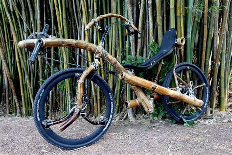 Art Bike Bamboo Recumbent Bike Made With Bamboo Handcrafted By