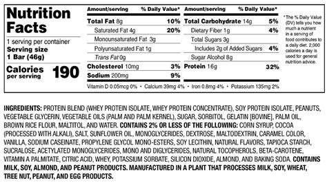 Robert Irvine Fit Crunch Nutrition Facts - House for Rent