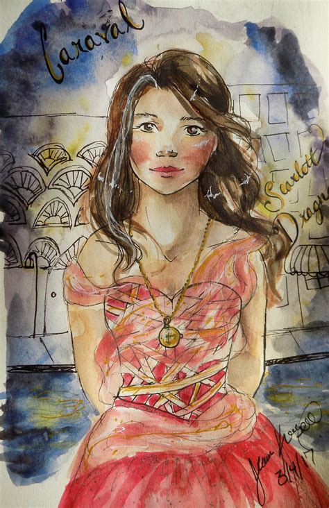 Scarlett Dragna from Caraval by Stephanie Garber, books, fan art | Literature art, Art, Book art