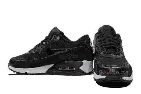 Wmns Nike Air Max 90 Essential Black Wolf Grey Womens 616730 006 Kicks Crew