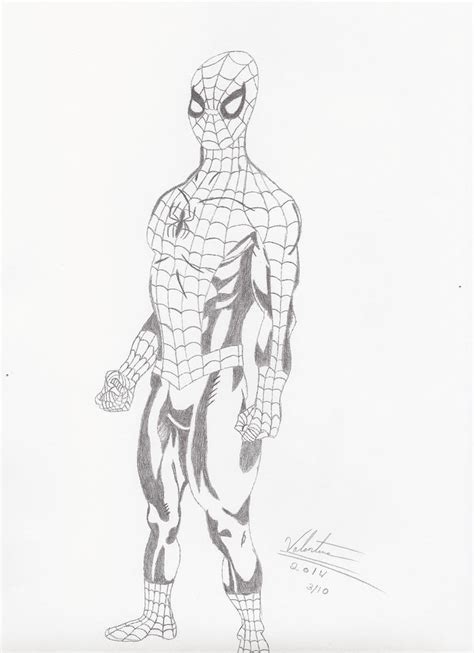 Spider-Man pencil sketch by Colelightning on DeviantArt