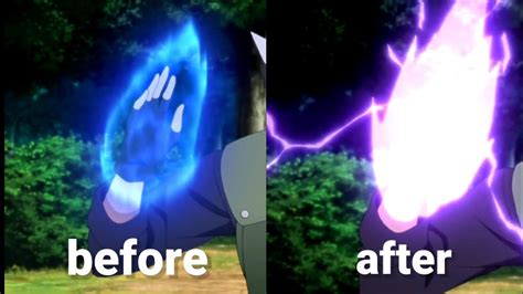 Kakashi Transform Blue Lightning Into Purple Lightning Purple