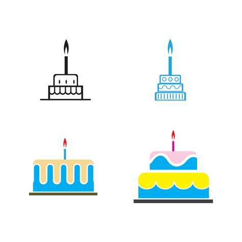 Birthday Cake Logo 5643623 Vector Art At Vecteezy