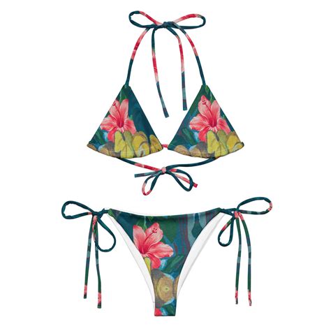 Tropics I Recycled String Bikini Etsy