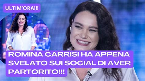 Ultimora Shock Romina Carrisi Ha Svelato Con Un Post Sui Social Di