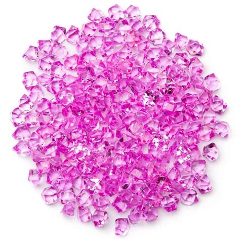 Fuchsia Acrylic Ice Rock Gems Confetti Table Scatters Party