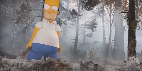 Homer Bart Simpson Replace Kratos Atreus In God Of War Mod