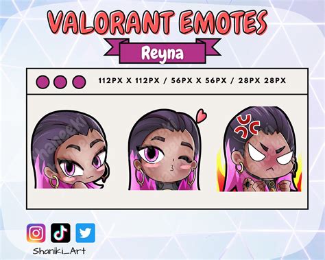 The Character Sheet For Valorant Emotes Is Shown In This Screenshote