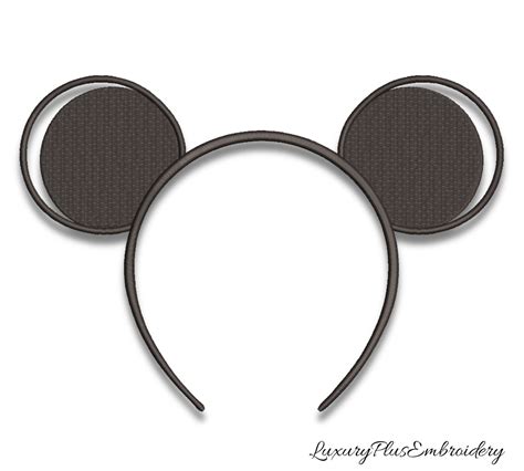 Mickey Ears Embroidery Machine Design Disney Instant Digital Etsy