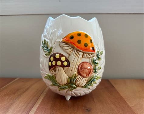 Rare Vintage Sears Roebuck Merry Mushroom Vase Planter X Etsy