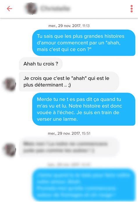 Exemples De Premiers Messages Tinder Pour Avoir Une R Ponse En Moins