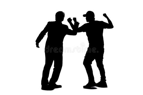 343 Silhouette Two People Fighting Stock Photos - Free & Royalty-Free ...