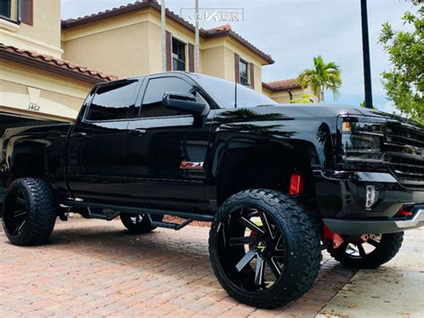 2016 Chevrolet Silverado 1500 Wheel Offset Aggressive 1 Outside Fender Suspension Lift 8